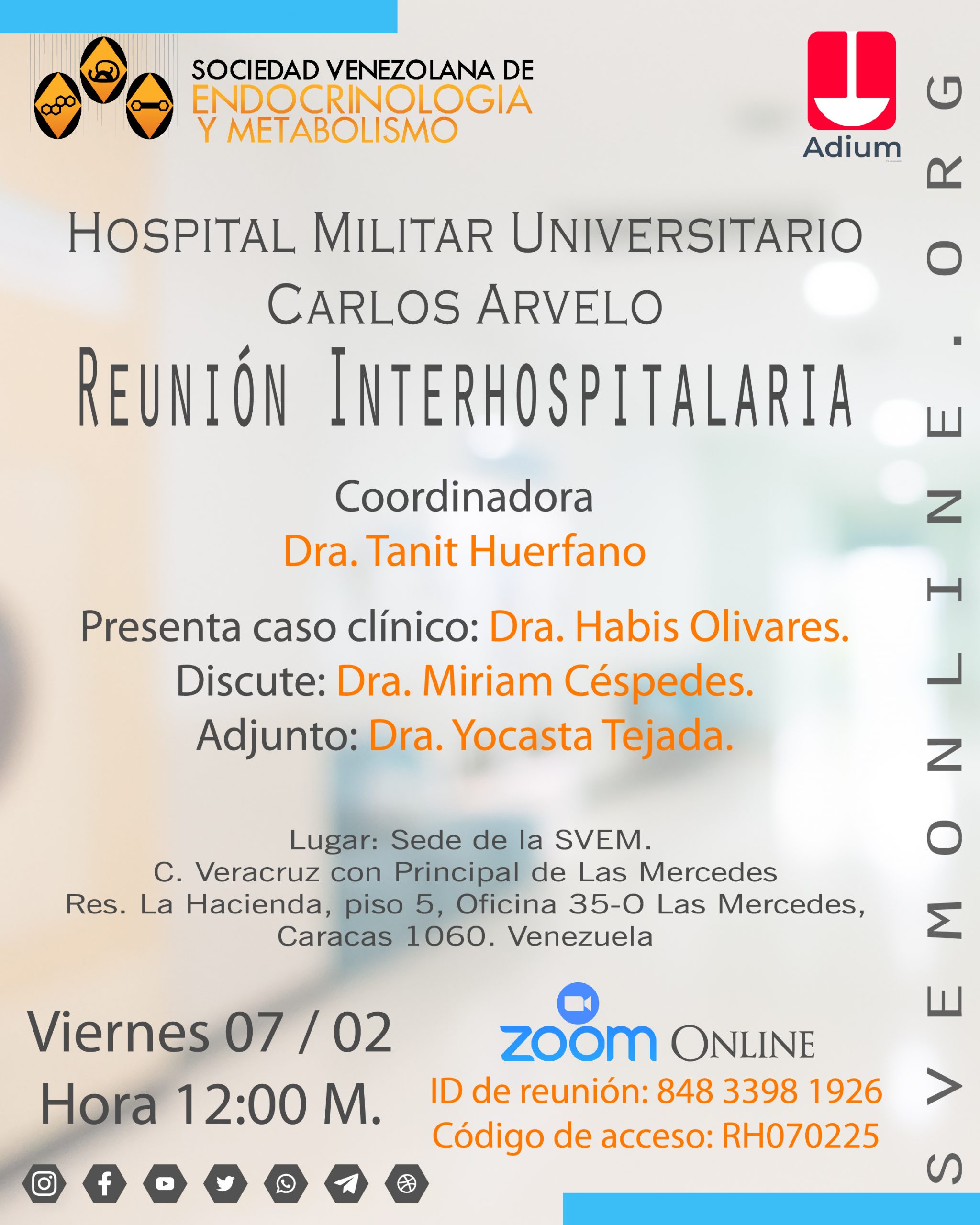 Lee más sobre el artículo Interhospitalaria Hospital Militar Dr. Carlos Arvelo.